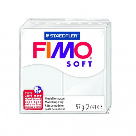 Voolimismass FIMO SOFT 57g, valge (2 tk)