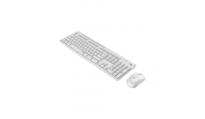 Desktop Logitech Slim Combo MK295 US (W), valge