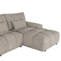 Corner sofa BARBARA RC, light brown