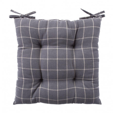 Toolipadi LINEN 40x40cm, hall ruut, 100% linane, kangas 120