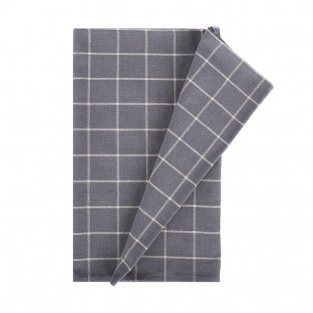 Table mat LINEN 136x136cm, gray square