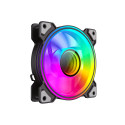 Gamemax DUAL RING INFINITY BK must korpuse ventilaator