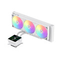 Gamemax CPU Liquid Cooler | GLACIER 360 LCD WH | White