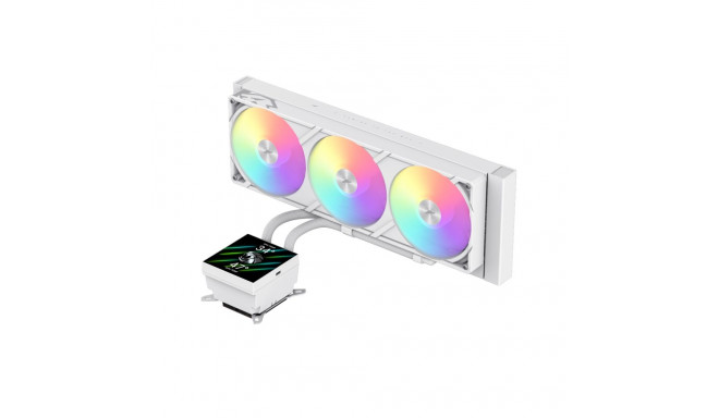 Gamemax CPU Liquid Cooler | GLACIER 360 LCD WH | White