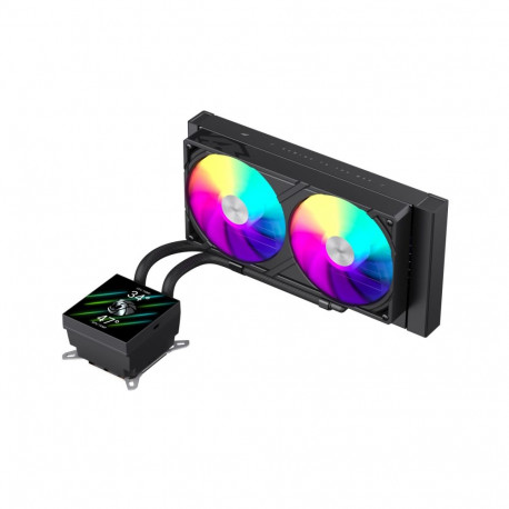 Gamemax CPU Liquid Cooler | GLACIER 240 LCD BK | Black