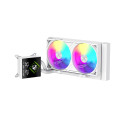 Gamemax CPU Liquid Cooler | GLACIER 240 LCD WH | White