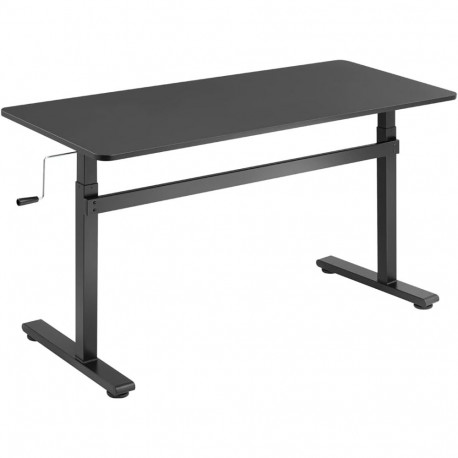 Manuaalselt reguleeritav seisulaud EO0027 | 70-117 cm | maksimaalne kandevõime 40 kg | must