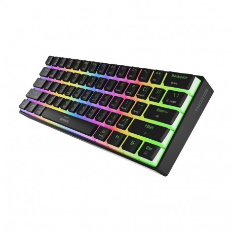 Genesis mänguriklaviatuur THOR 660 G2 juhtmevaba/juhtmega US lineaarne RGB, must