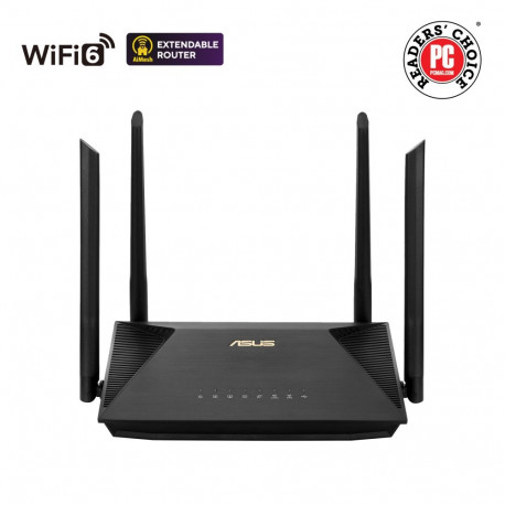 Asus juhtmevaba kaheribaline gigabitruuter RT-AX53U AX1800 1201+600Mbit/s Ethernet LAN (RJ-45) pordi