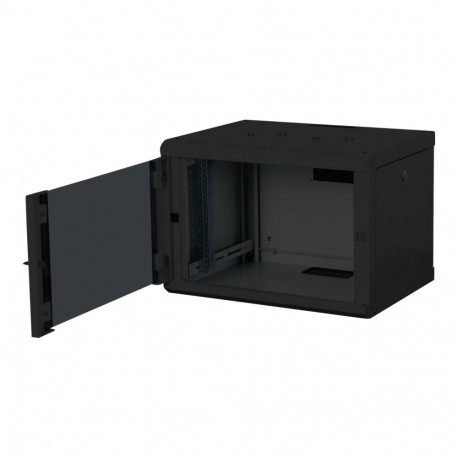 Digitus seinakapp DN-19 07-U-SW, IP-kaitseklass IP20, ühe avausega klaasuks, seadmete paigaldussügav