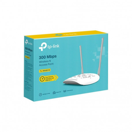 TP-LINK juurdepääsupunkt TL-WA801N 802.11n 2.4 300Mbit/s 10/100Mbit/s Ethernet LAN (RJ-45) port 1 MU