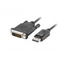 DisplayPort - DVI-D kaabel 3m must M/M