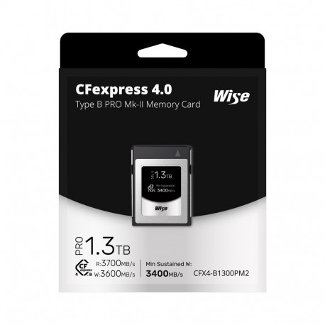 Memory Card - Wise 1.3TB CFexpress 4.0 Type B PRO Mk II 3700/3600 MB/s