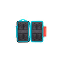 Case - JJC MC SDMSD16 Memory Card Holder for 8 Switch Cards & 8 micro SD Blue