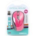 Omega mouse OM-415 Wireless, pink/black