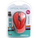 Omega mouse OM-415 Wireless, red/black