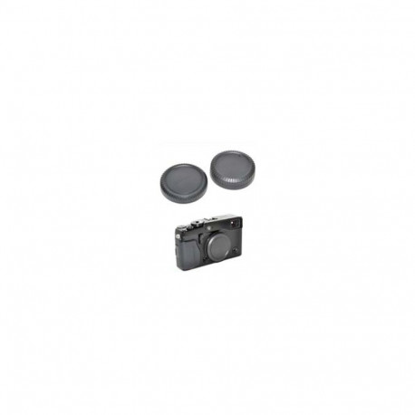 Camera Accessory - Caruba Rear Lens and Body Cap Set for Fuji X Mount