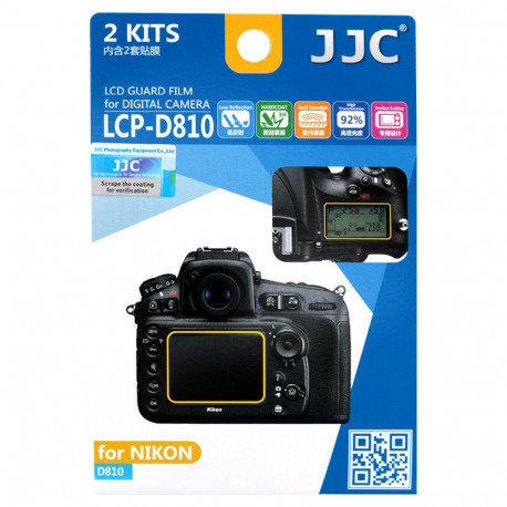 Camera Accessory - JJC LCP D810 Screen Protector (Nikon D810, 2-pack)