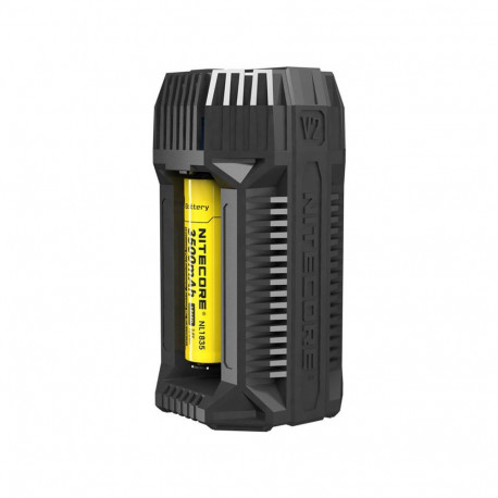Car Charger - Nitecore V2 Pro Dual Battery & USB Charger for Mobile Devices