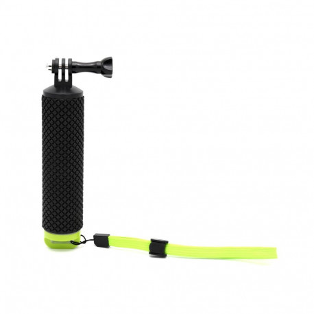 Camera Accessory - Caruba Padded Floating Handgrip GoPro Mount with Wrist Strap Black/Green