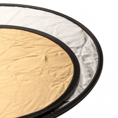 Photography Accessory - Caruba Collapsible Reflector 110cm Gold & Silver