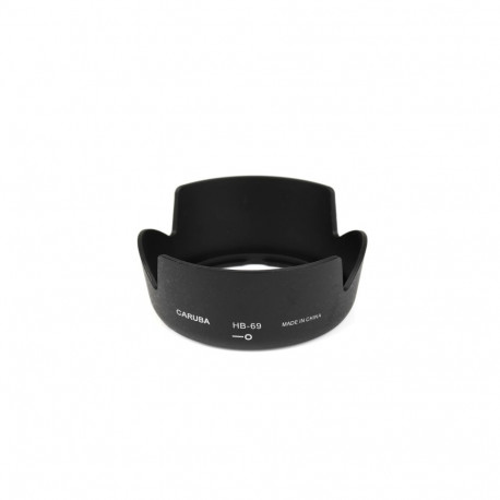 Camera Lens Hood - Caruba HB 69 Sun Hood (Nikon AF-S DX 18-55mm f/3.5-5.6G VR II) Black