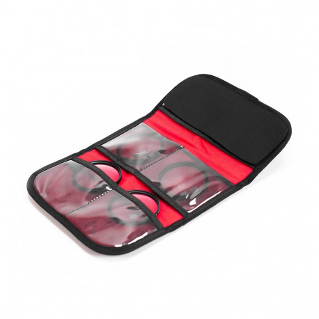 Accessory - Caruba Filter Organiser Black L, holds 6 filters up to 90mm, Black