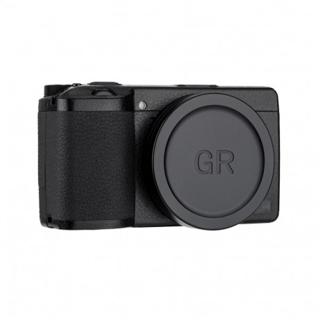 Camera Lens Cap - JJC LC GR4 for Ricoh GR IV, aluminum alloy, black