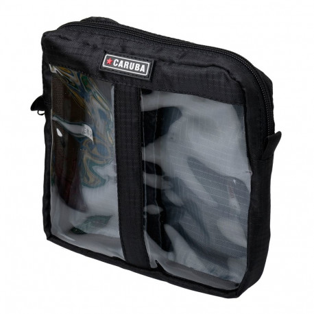Cable Organizer - Caruba Cable Bag M with Viewing Windows, Removable Divider