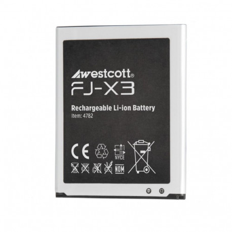 Battery - Westcott FJ X3 Lithium Ion Battery 1500mAh 3.8V