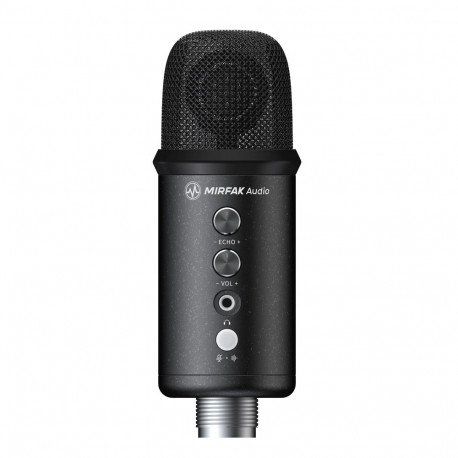 Microphone - MIRFAK TU1 USB Desktop Mic (cardioid, 20Hz-20KHz, black)