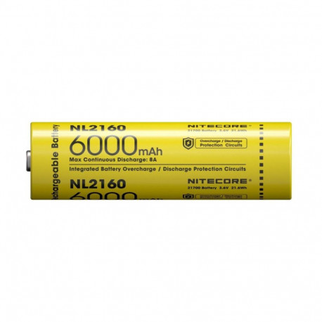 Battery - Nitecore NL2160 6000mAh 21700 3.6V