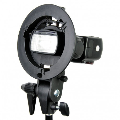 Lighting Accessory - Godox S Bracket Elinchrom Rotolux Clamp Mount Black