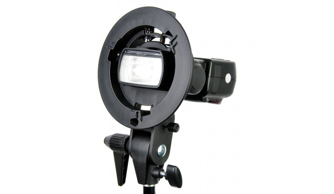 Lighting Accessory - Godox S Bracket Elinchrom Rotolux Clamp Mount Black
