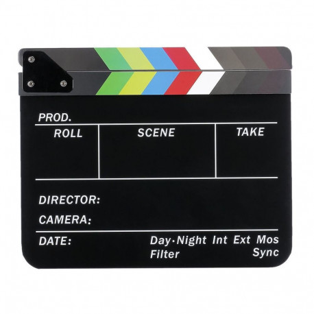 Film Production Tool - Caruba Erase Director Clapper 24.5x30cm Black/Color