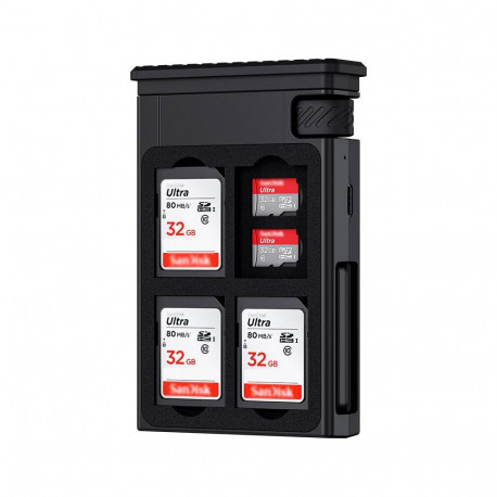 Memory Card Reader - JJC MFCC 1 Card Station SD/microSD 300 MB/s Black