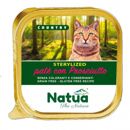 Cat Food - Natua Country Sterilised Ham Wet Cat Food 100g Grain-Free