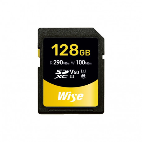 Memory Card - Wise 128GB SDXC UHS II V60 290MB/s 260MB/s
