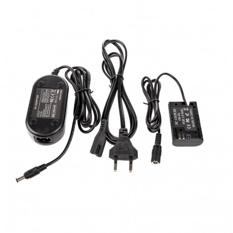 Adapter - Caruba LP-E6 Dummy Battery + AC Power Adapter 2.1mm DC Connector