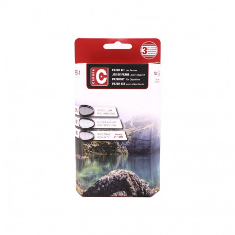 Camera Filter - Caruba UV + CPL + Variable ND2 400 Kit 52mm