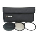 Camera Filter - Caruba UV + CPL + ND8 Filter Kit 72mm