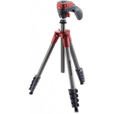 Manfrotto statiiv MKCOMPACTACN-RD, punane