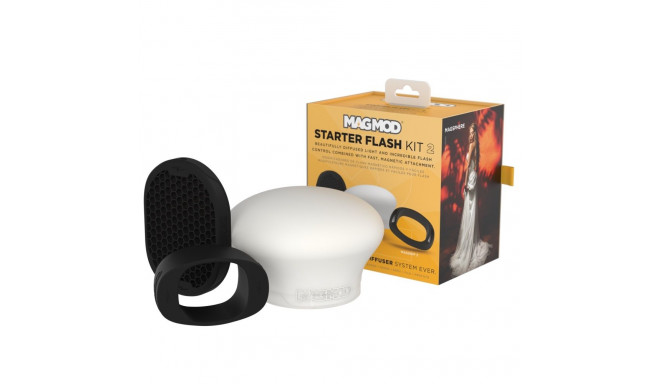 Flash Accessory - MagMod Starter Flash Kit 2 (MagMod, MagGrip 2, MagSphere 2, MagGrid 2)