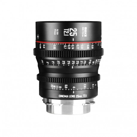 Cine Lens - Meike MK 25mm T2.1 S35 PL Mount, T2.1, 25mm, 77mm filter thread