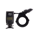 Camera Flash - Meike MK 14EXT Macro Ring Flash, dual tubes, 8 adapters, black