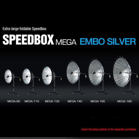 Lighting Equipment - SMDV Speedbox Mega 140 Softbox Bowens Mount 140cm Silver