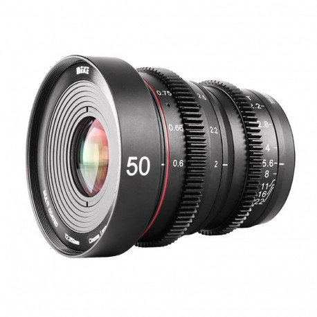 Camera Lens - Meike MK 50mm T2.2 Micro 4/3 Mount, T2.2, 270° focus rotation