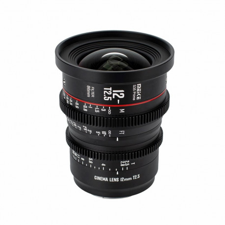 Camera Lens - Meike 12mm T2.5 Super 35 Prime EF Mount Metal