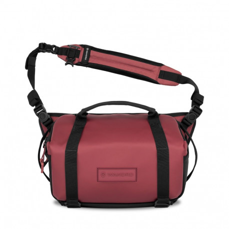 Camera Sling Bag - WANDRD ROGUE Sling 9L V2 Expandable Laptop Sleeve Weather-Resistant Burgundy