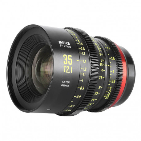 Cine Lens - Meike MK 35mm T2.1 FF PL Mount, T2.1, 330° focus throw, 33cm min focus